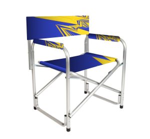 Directors Chair, Steel, Back Rest, Arm Rest, Seat